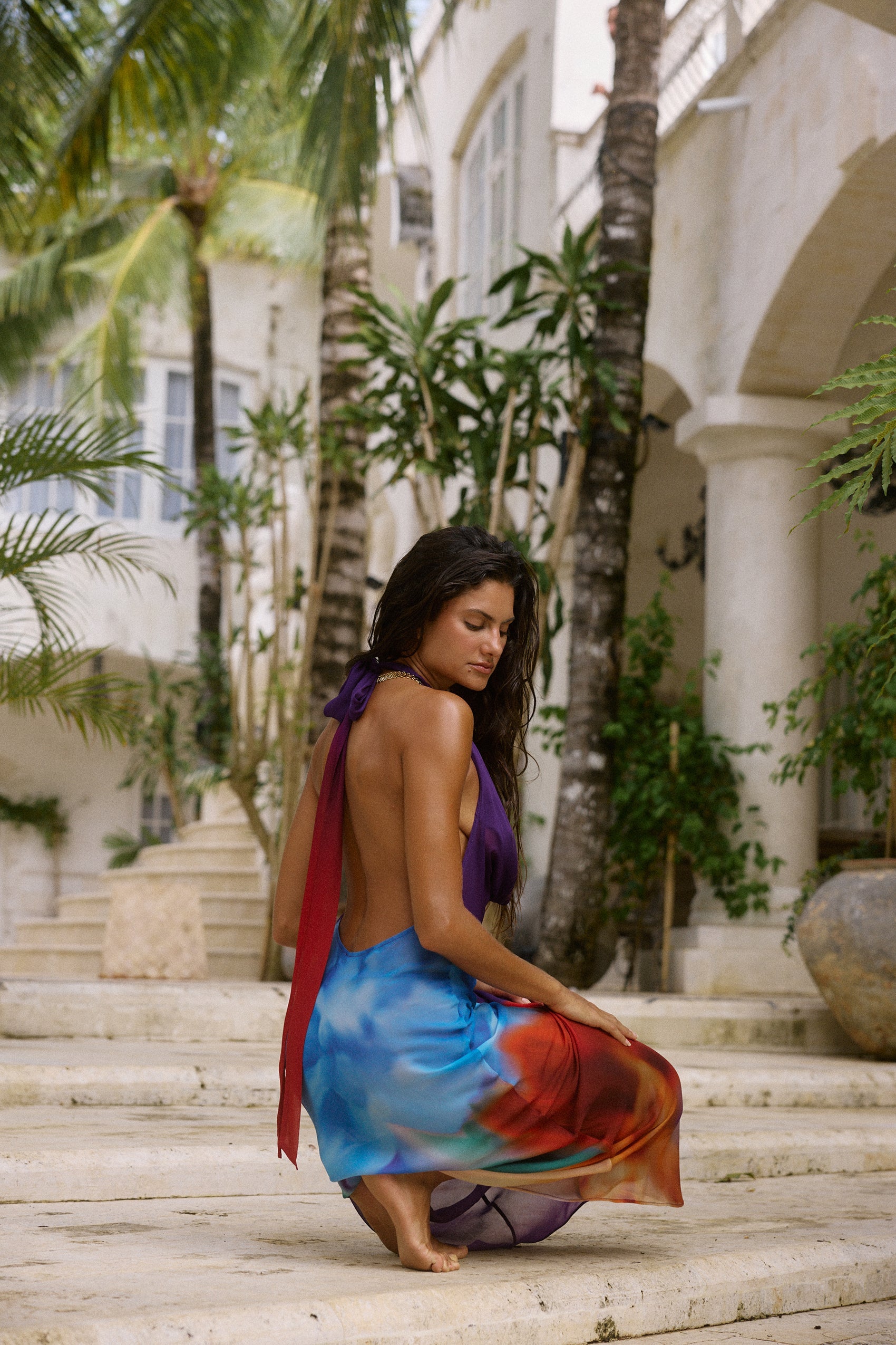 Elysian Maxi Dress in Aurora