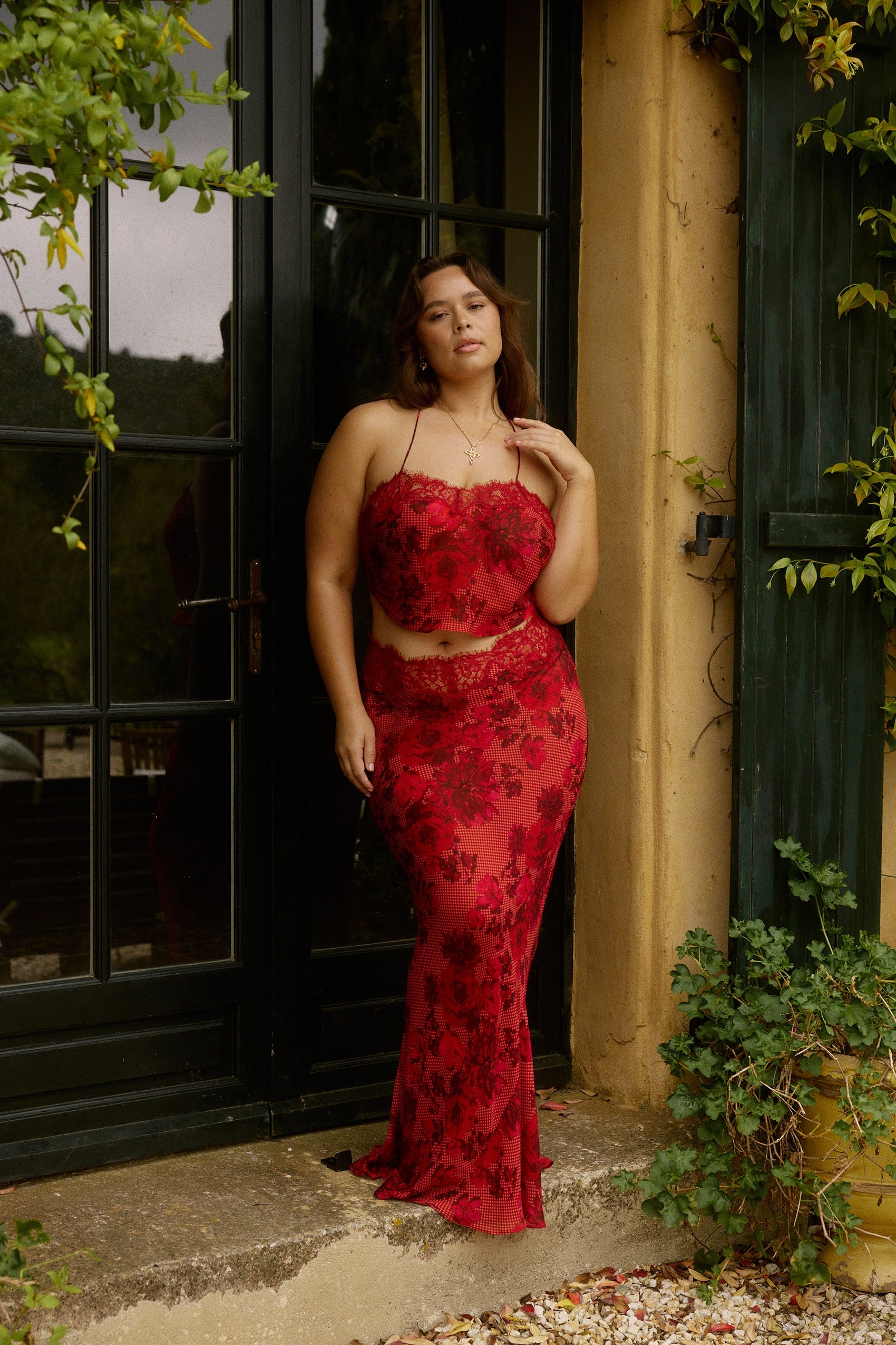 Fleurie Maxi Skirt in Rose