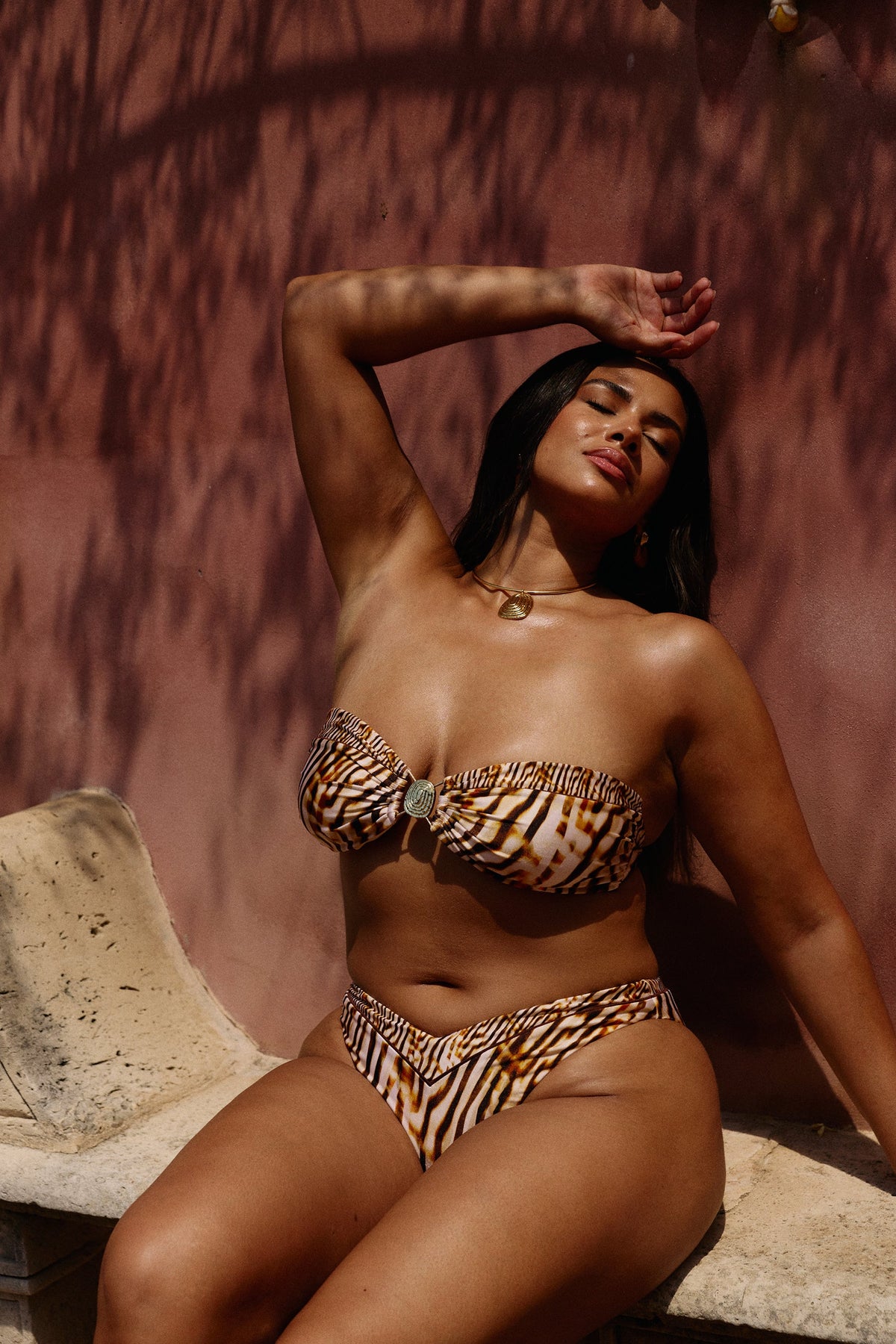 Belize Bikini Top in Palazzo