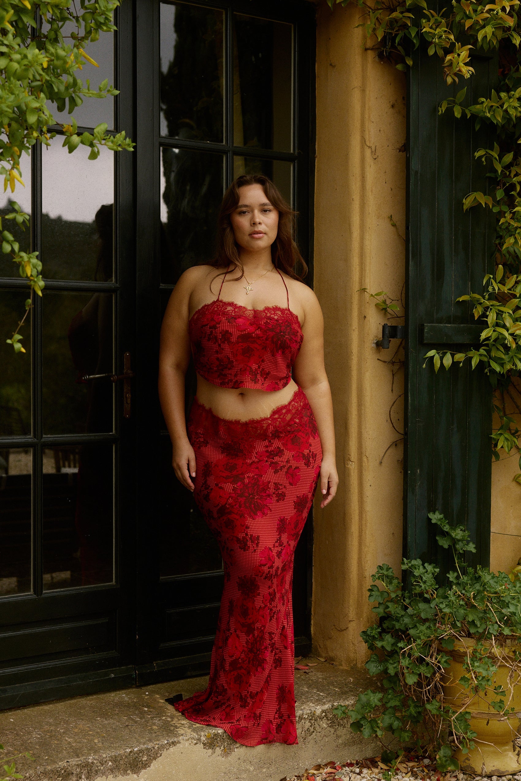 Fleurie Maxi Skirt in Rose