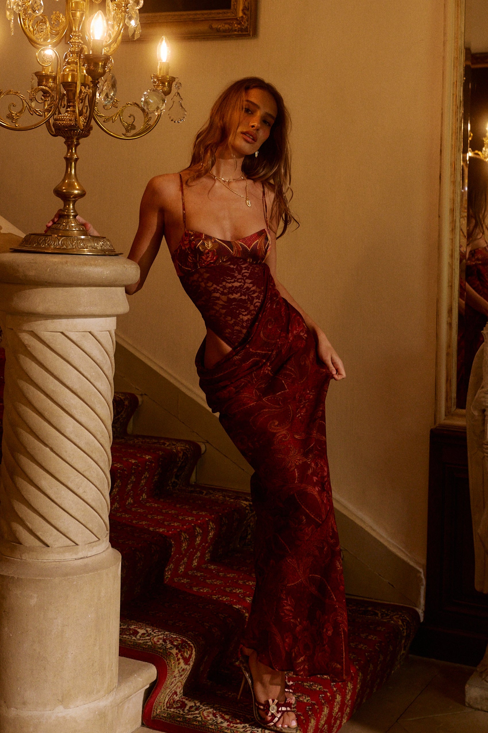 Buy The Velora Maxi Dress in Rosetta Online