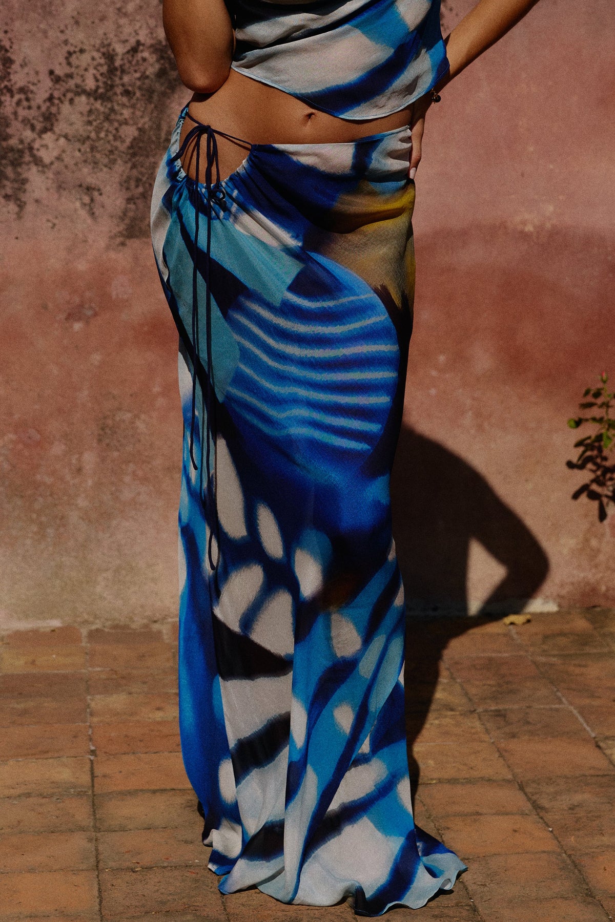 Odessa Maxi Skirt in Corallo