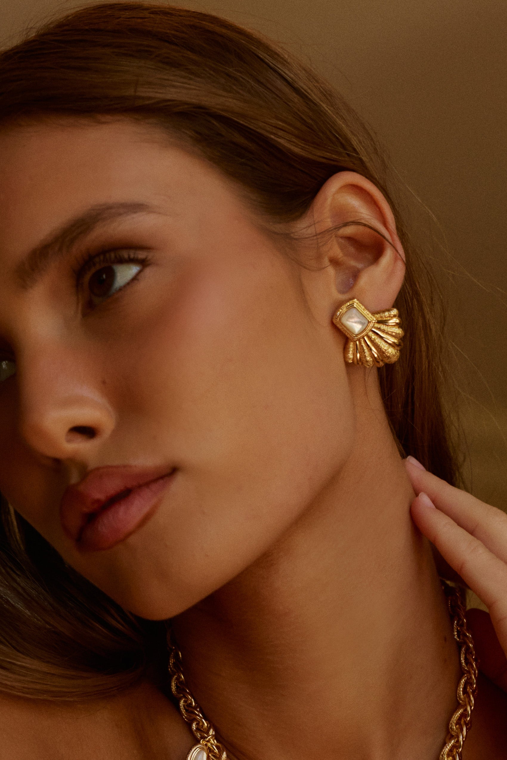 Mirae Earrings in Pearl