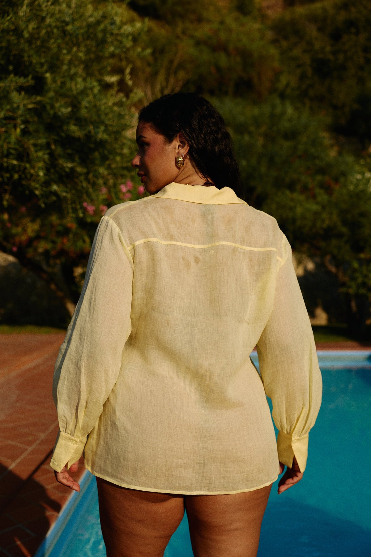 Palma Ramie Shirt in Limetta