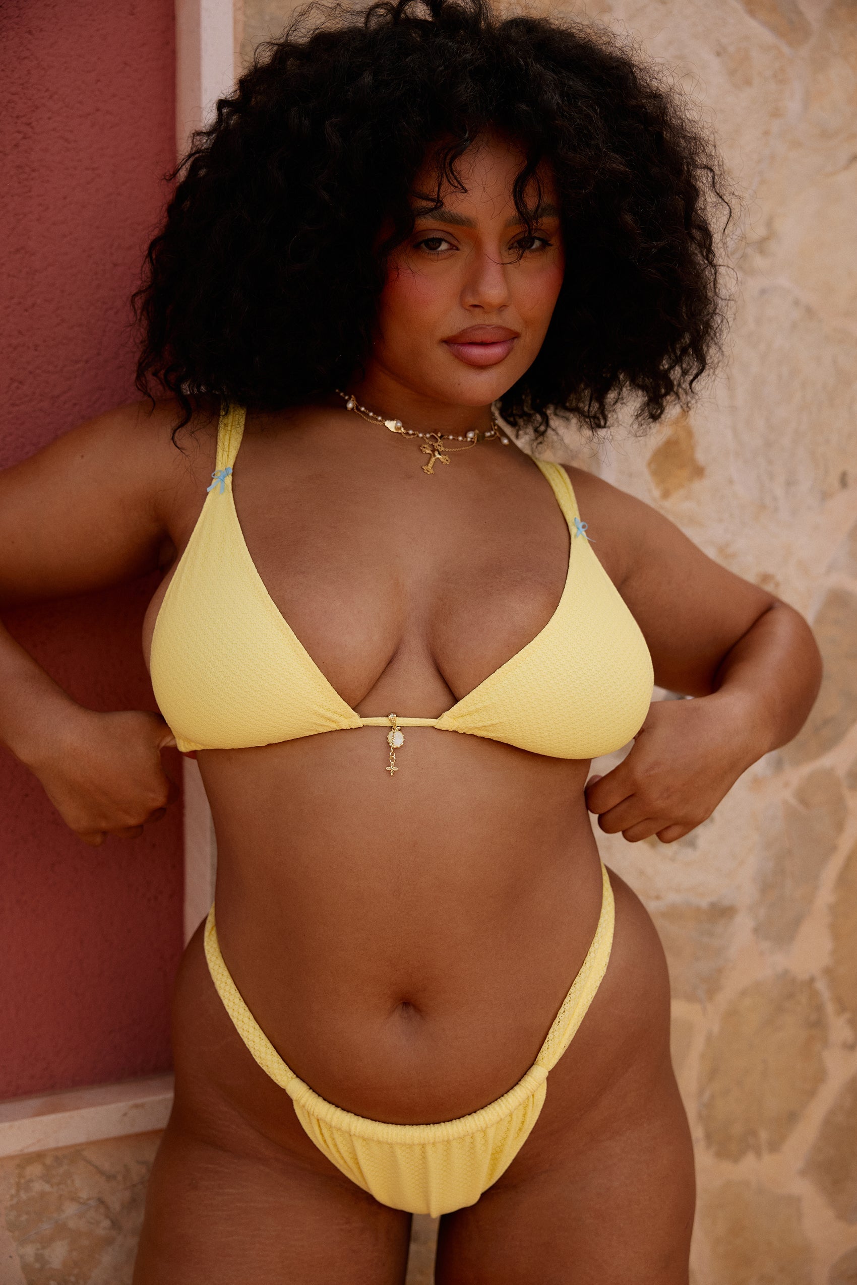 Cyprus Bikini Top in Limon