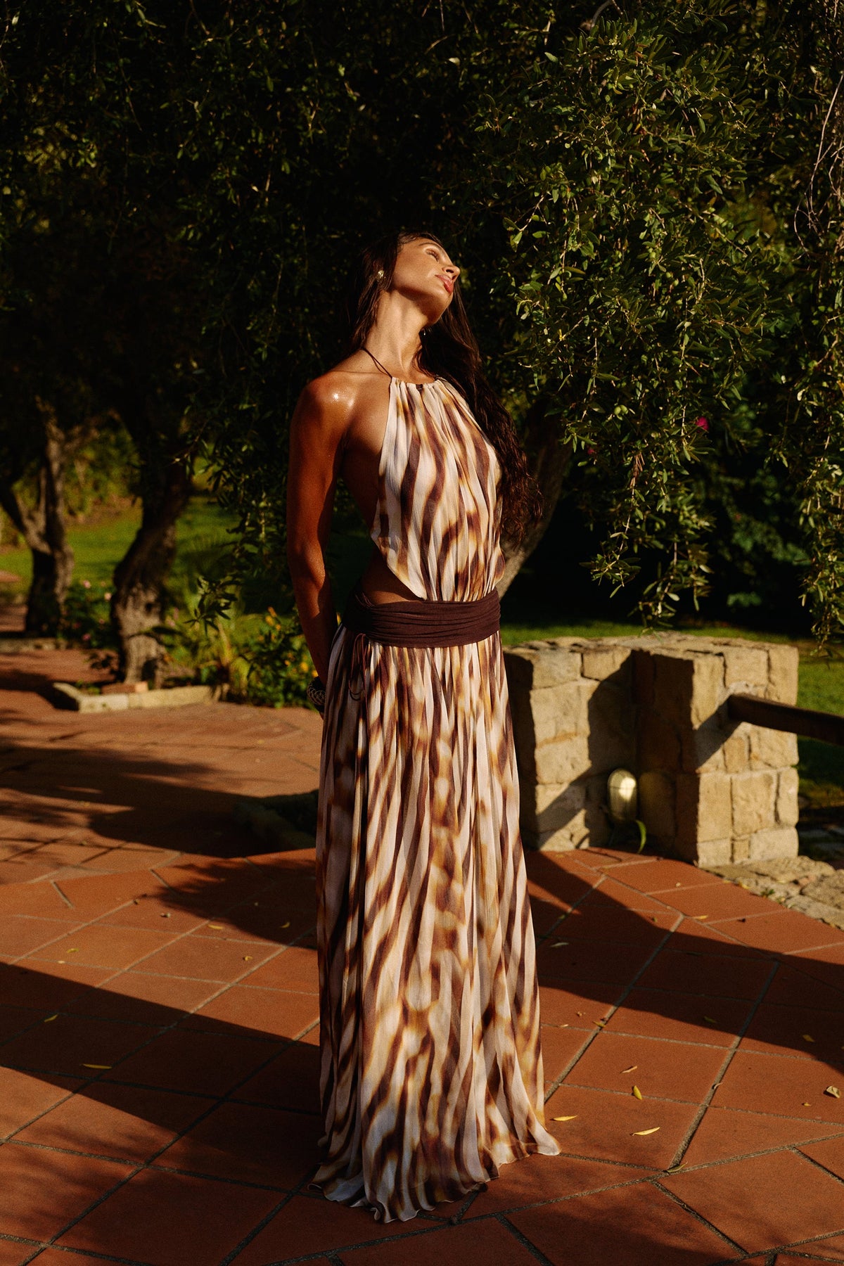 Milena Maxi Dress in Palazzo