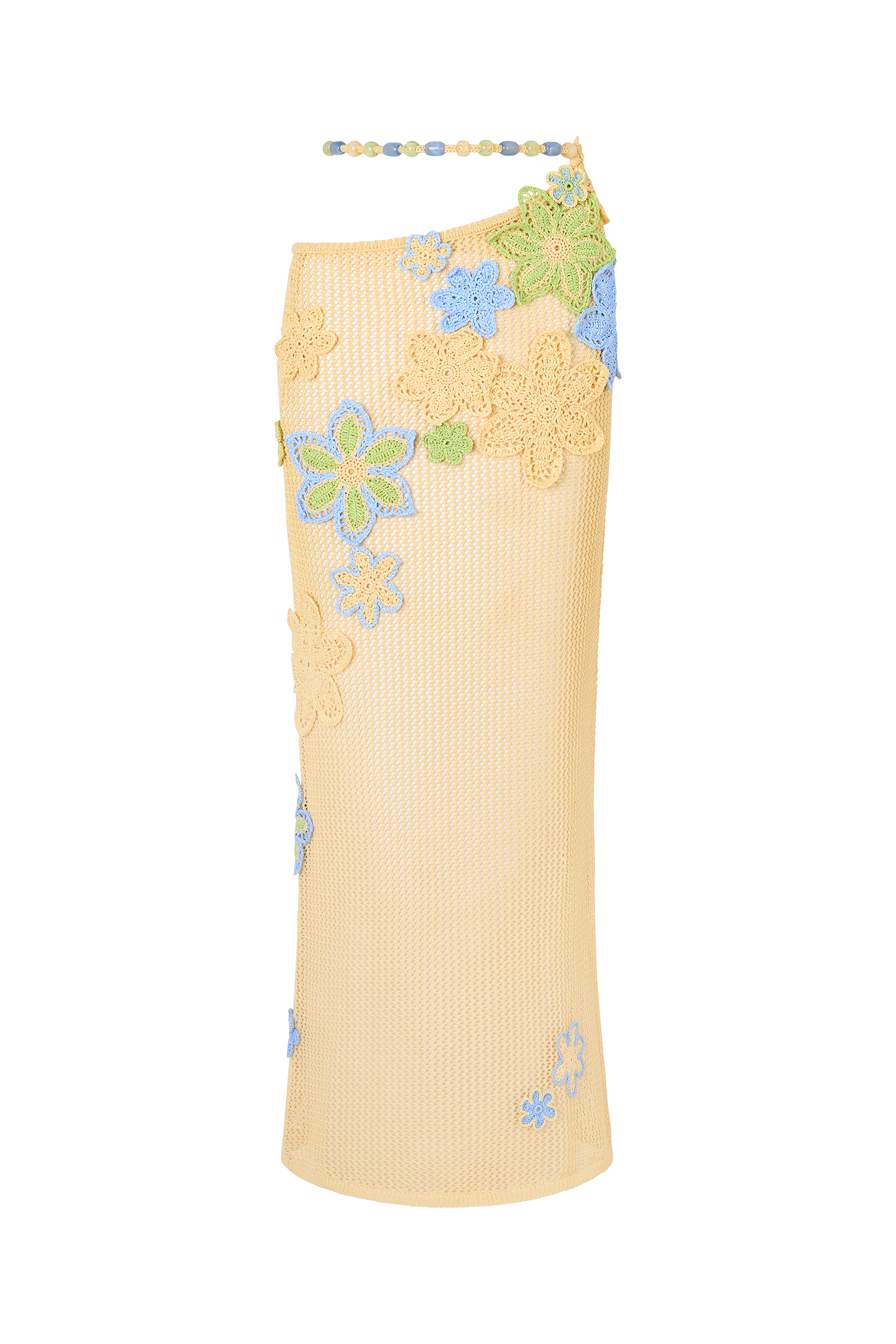 Nammos Crochet Maxi Skirt in Zesti