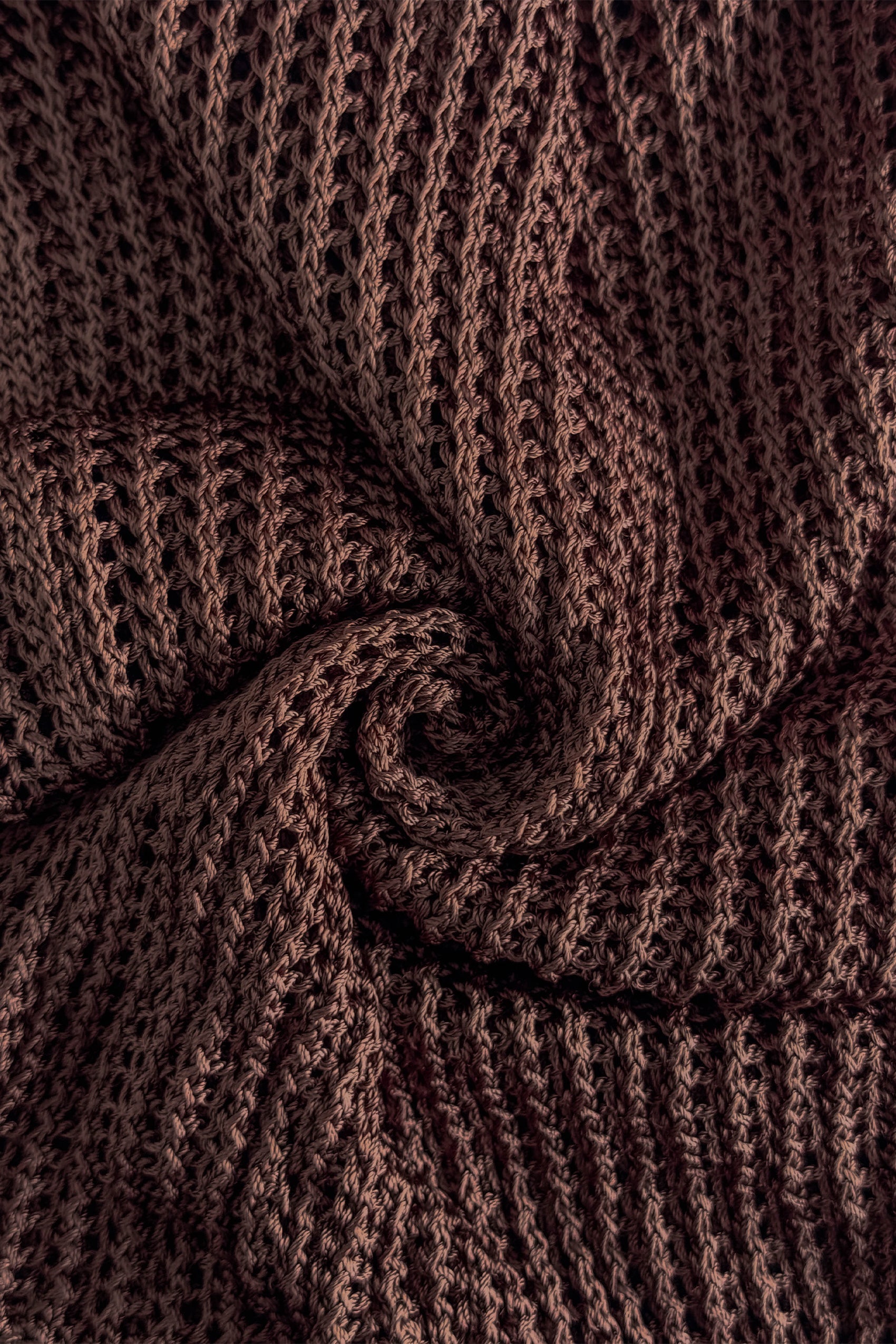 Zulu Crochet Maxi Skirt in Cacao
