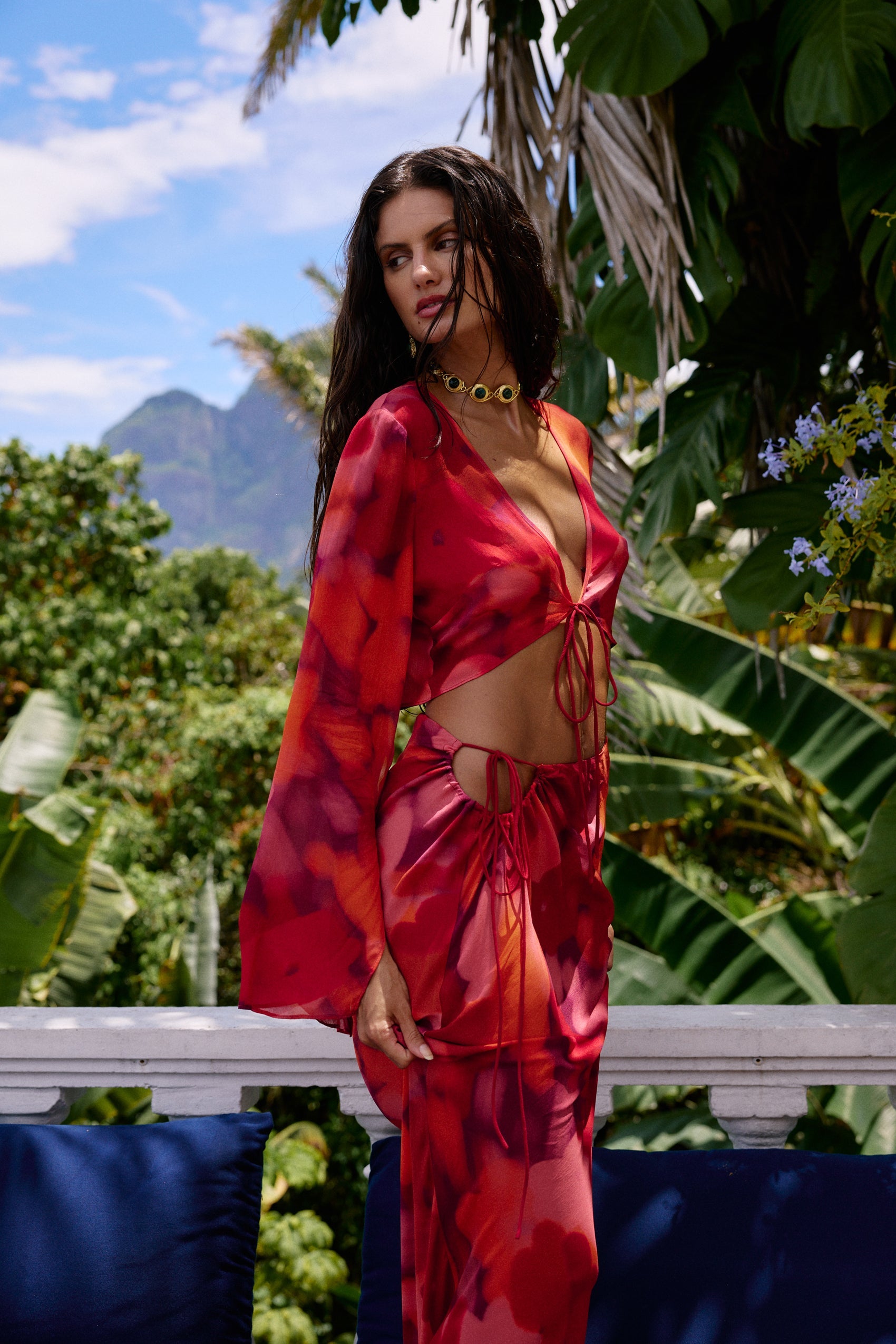 Odessa Maxi Skirt in Floresta