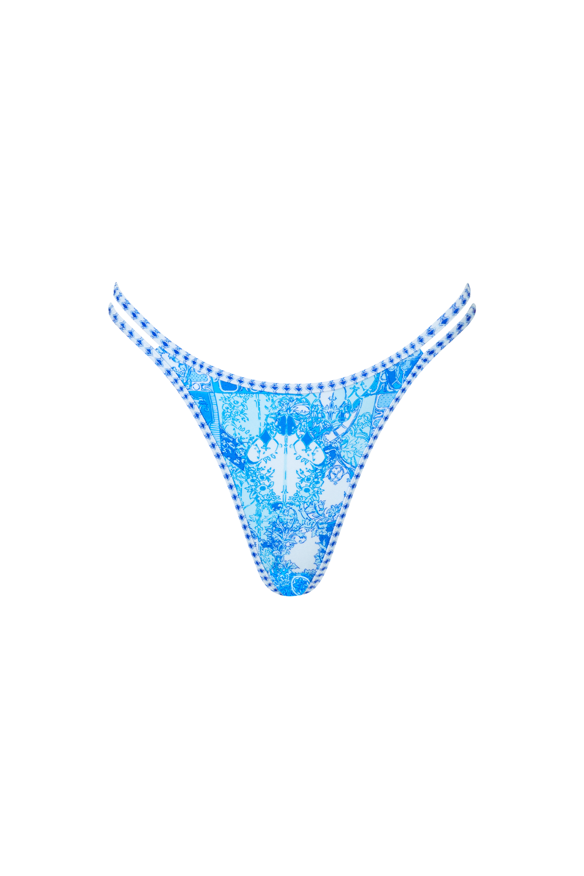Prague Bikini Bottom in Azzurro