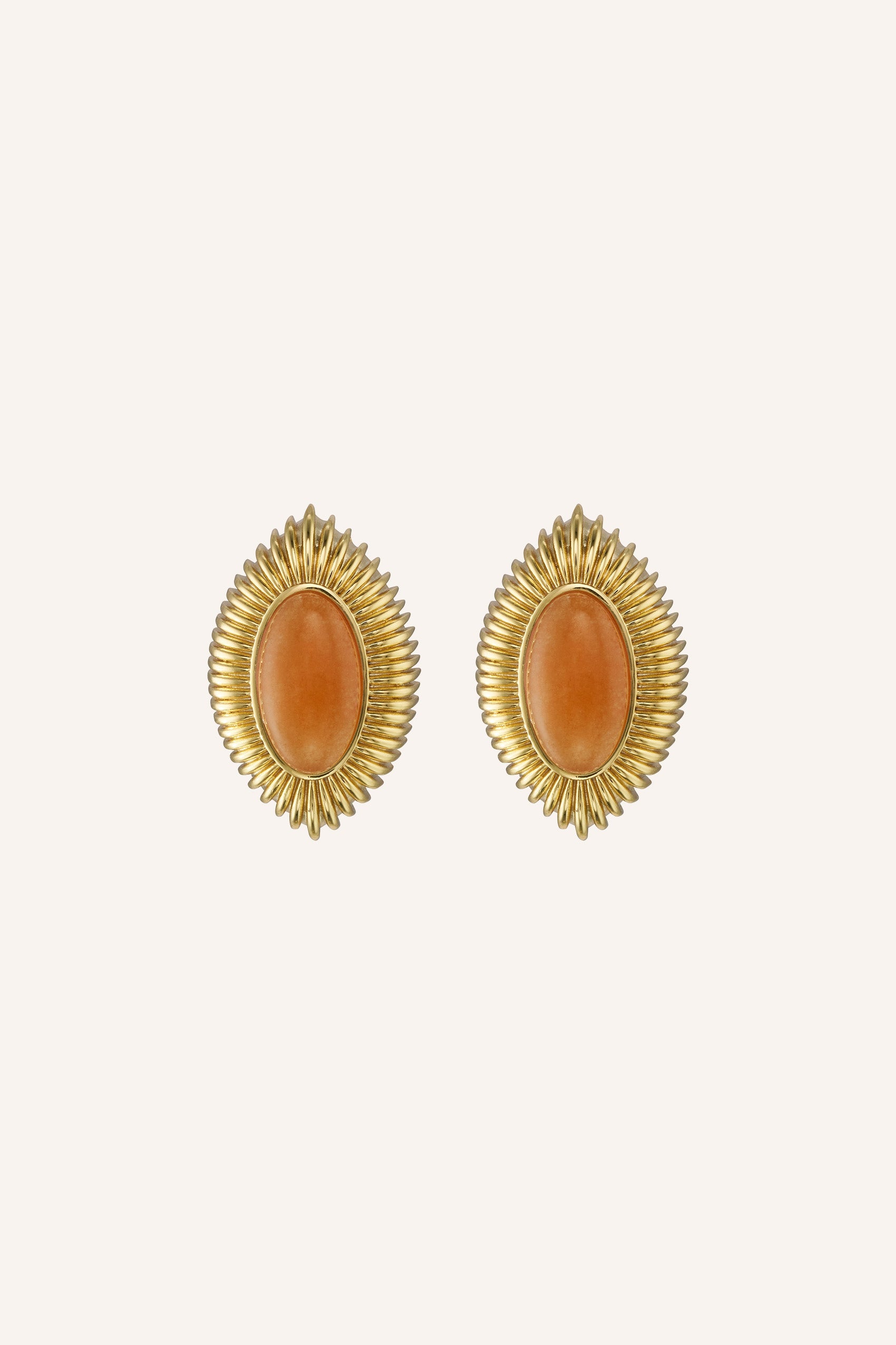 Ayana Earrings in Orange Aventurine