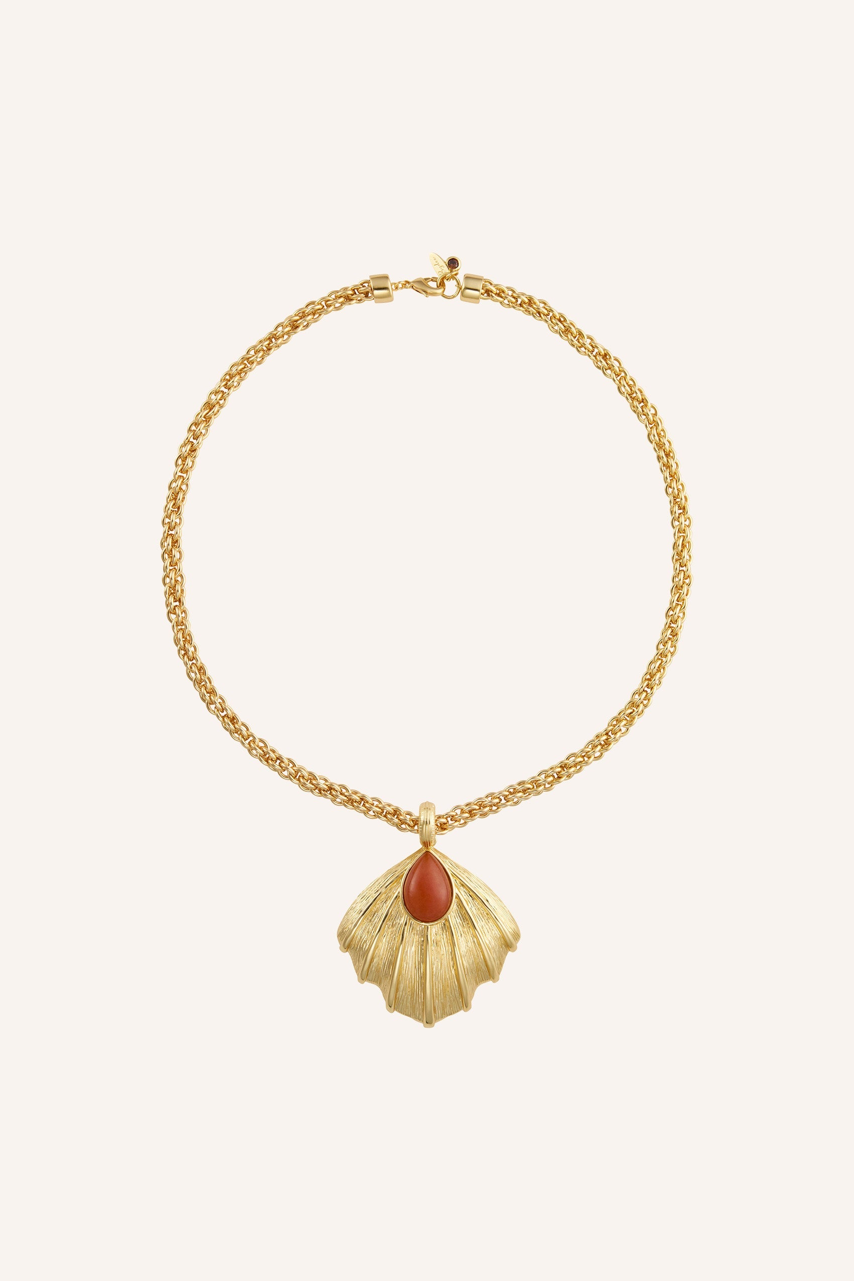 Zahana Necklace in Orange Aventurine