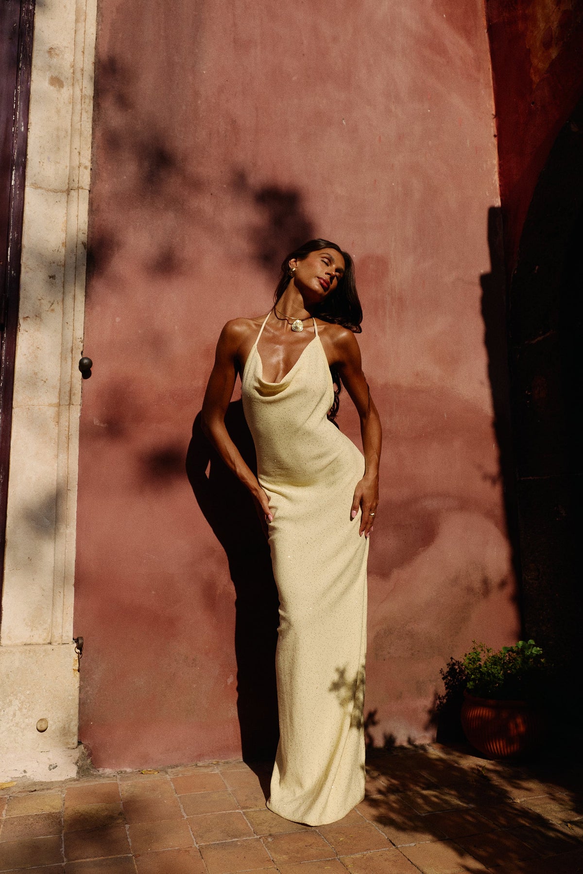 Leone Knit Maxi Dress in Butteré