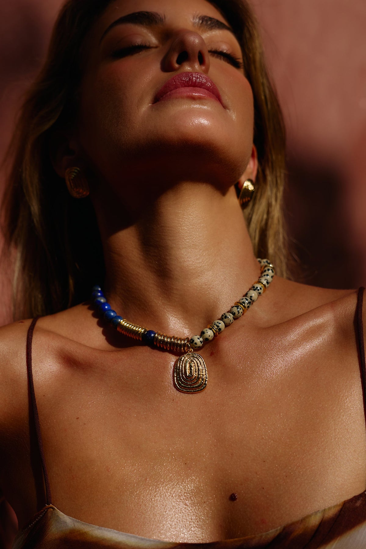 Corallo Beaded Jasper Necklace