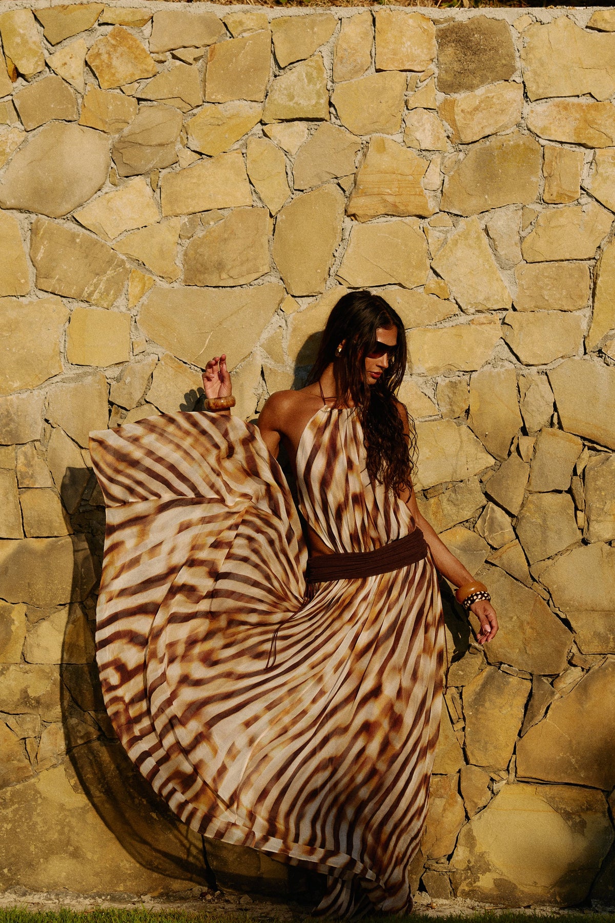 Milena Maxi Dress in Palazzo