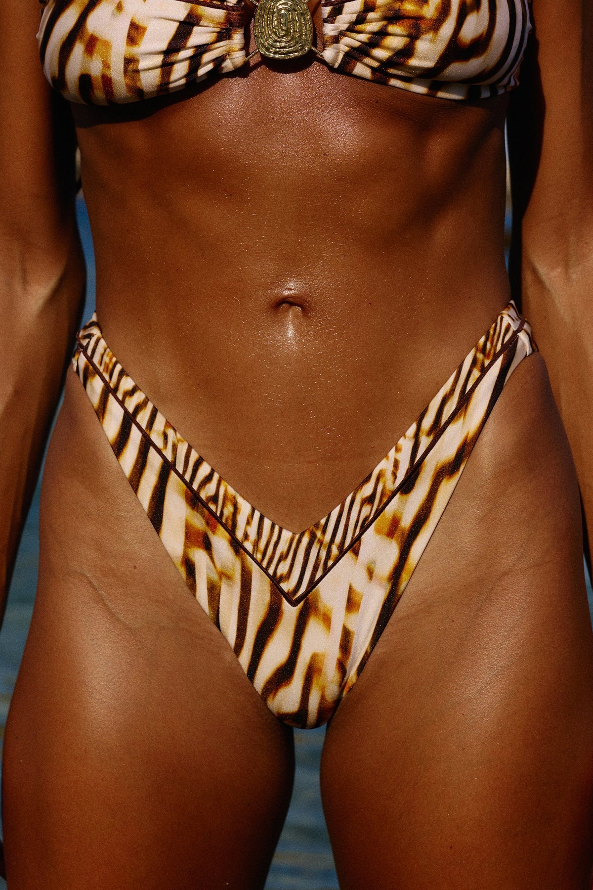 Balboa Bikini Bottom in Palazzo