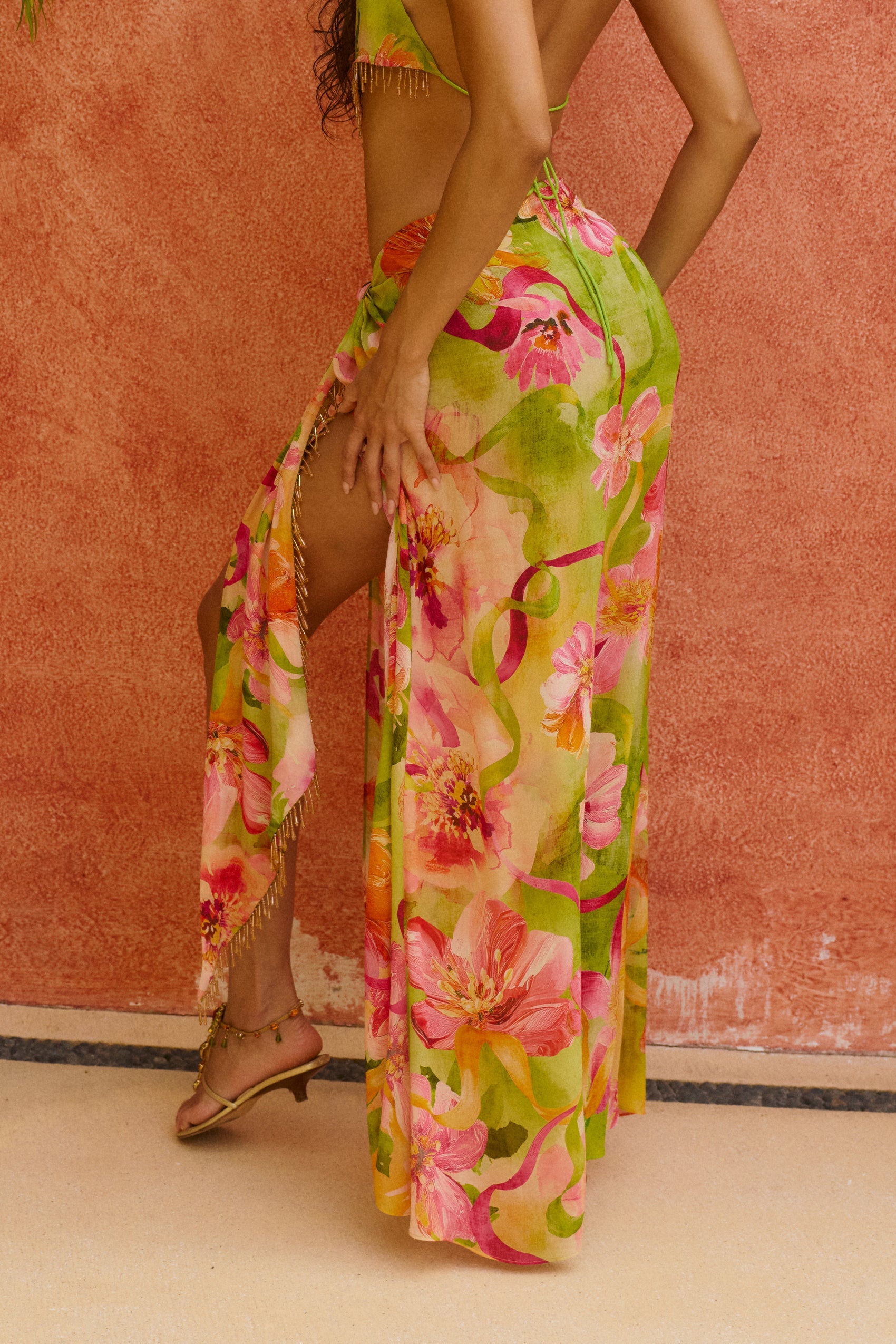 Brisa Maxi Skirt in Florita