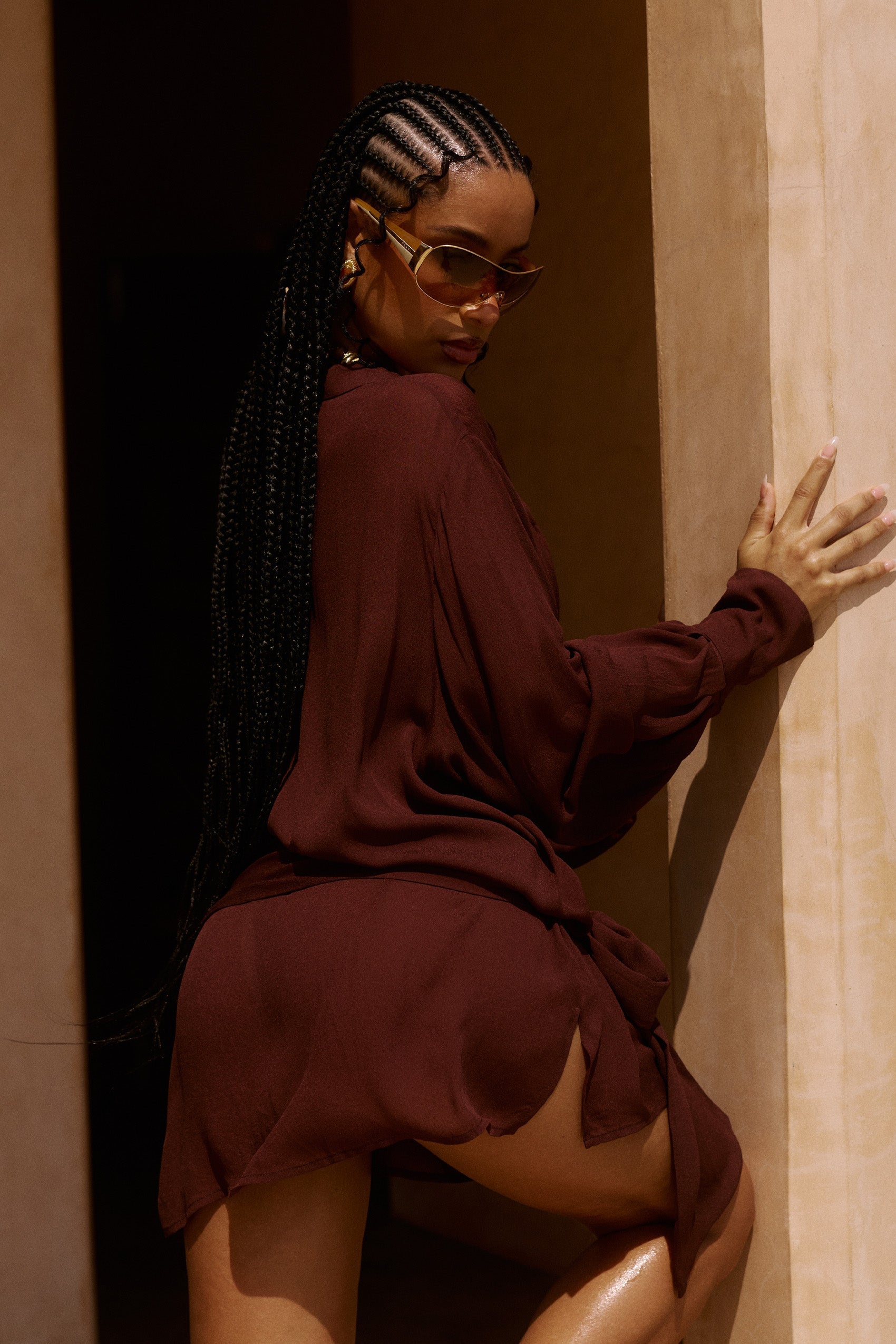 Melia Shirt Dress in Makoa