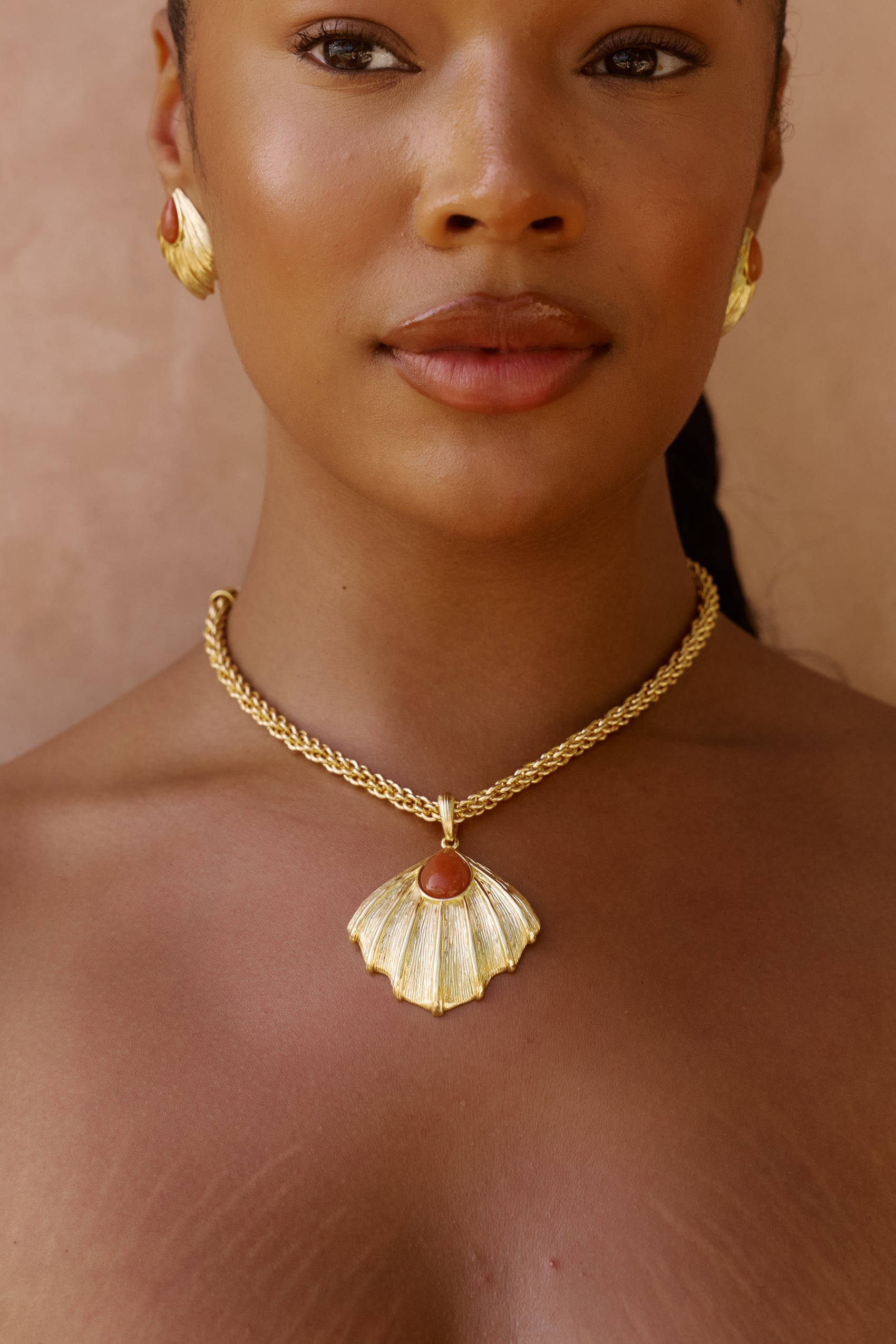 Buy The Zahana Necklace in Orange Aventurine Online - Bydee USA