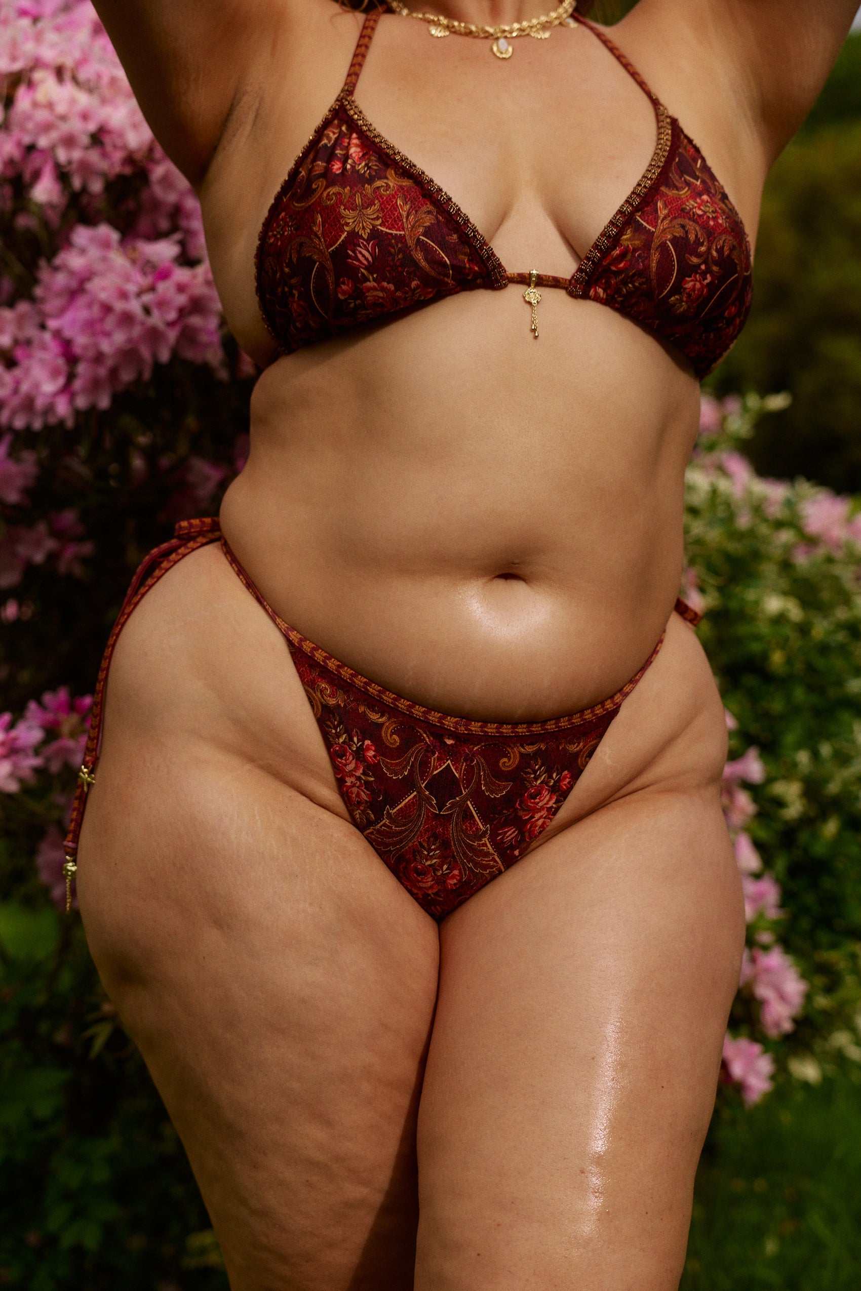 Malaga Bikini Bottom in Rosetta