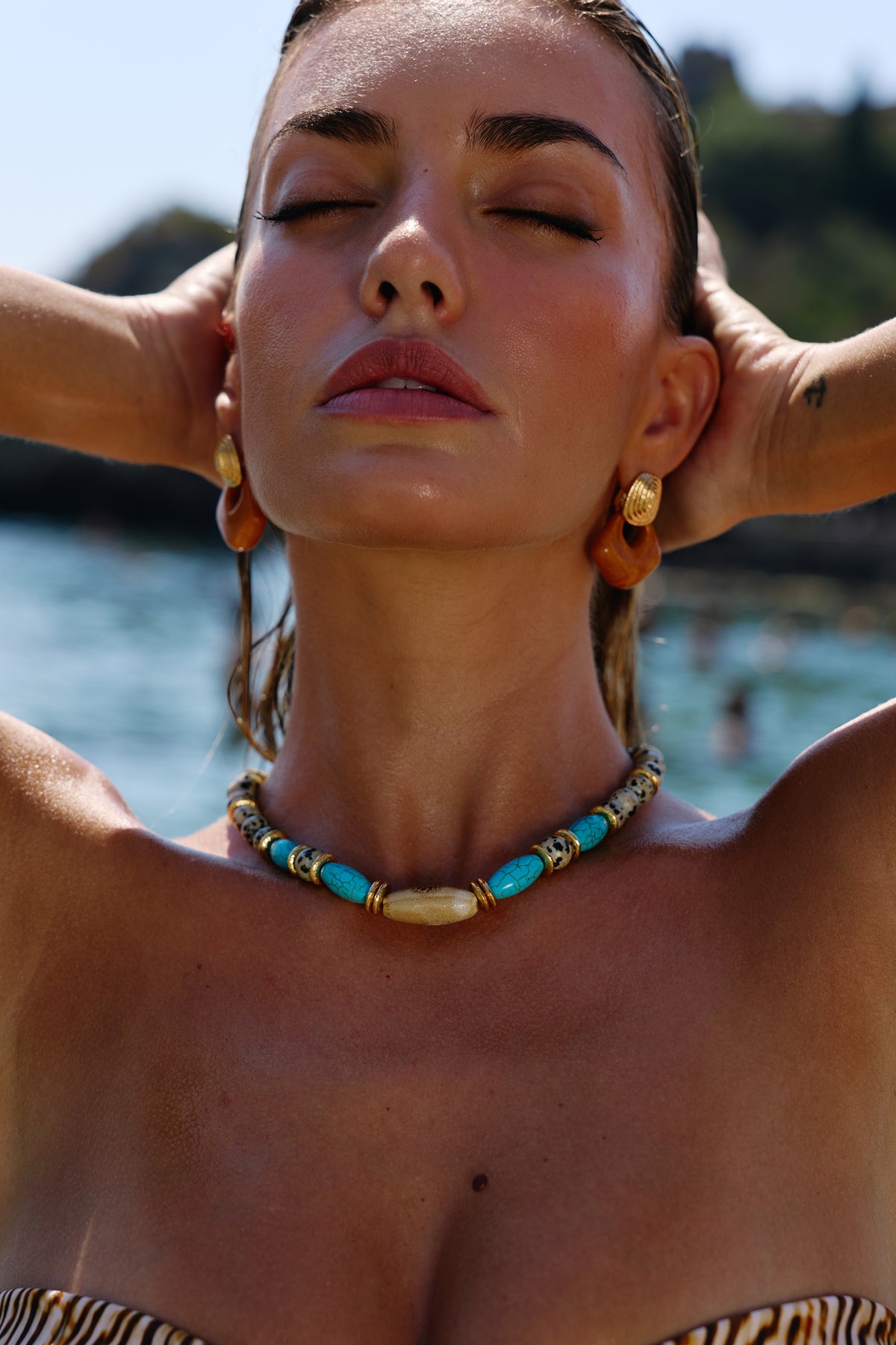 Salinara Beaded Turquoise Necklace