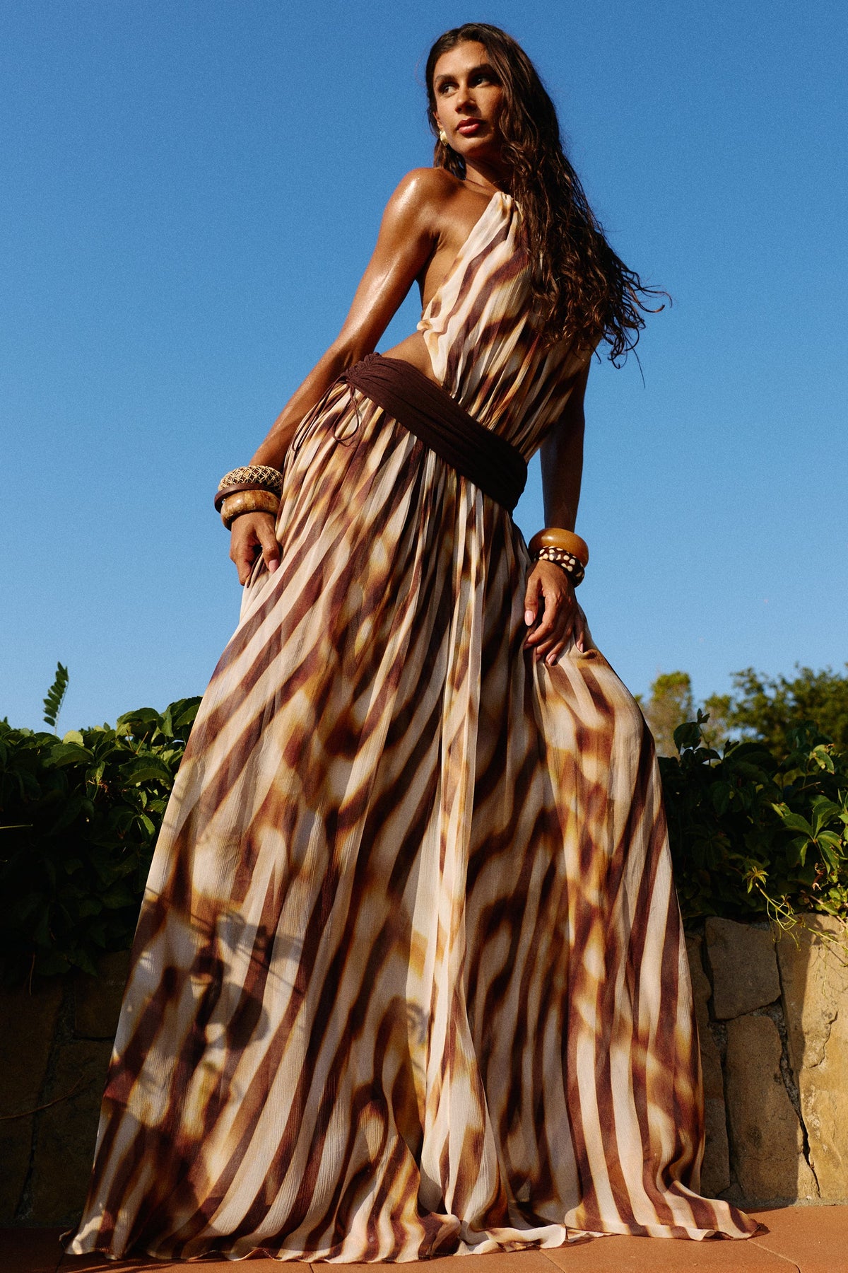 Milena Maxi Dress in Palazzo