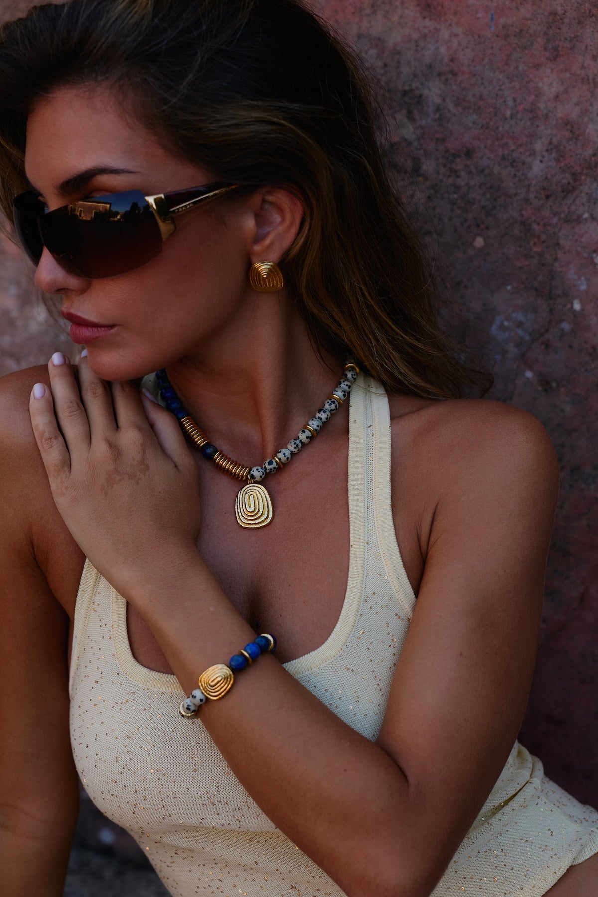 Corallo Beaded Jasper Bracelet