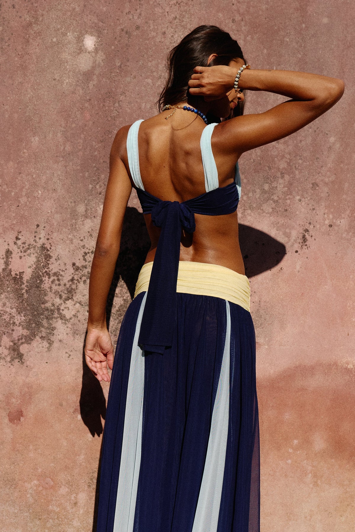 Alba Mesh Bralette in Ceruleo