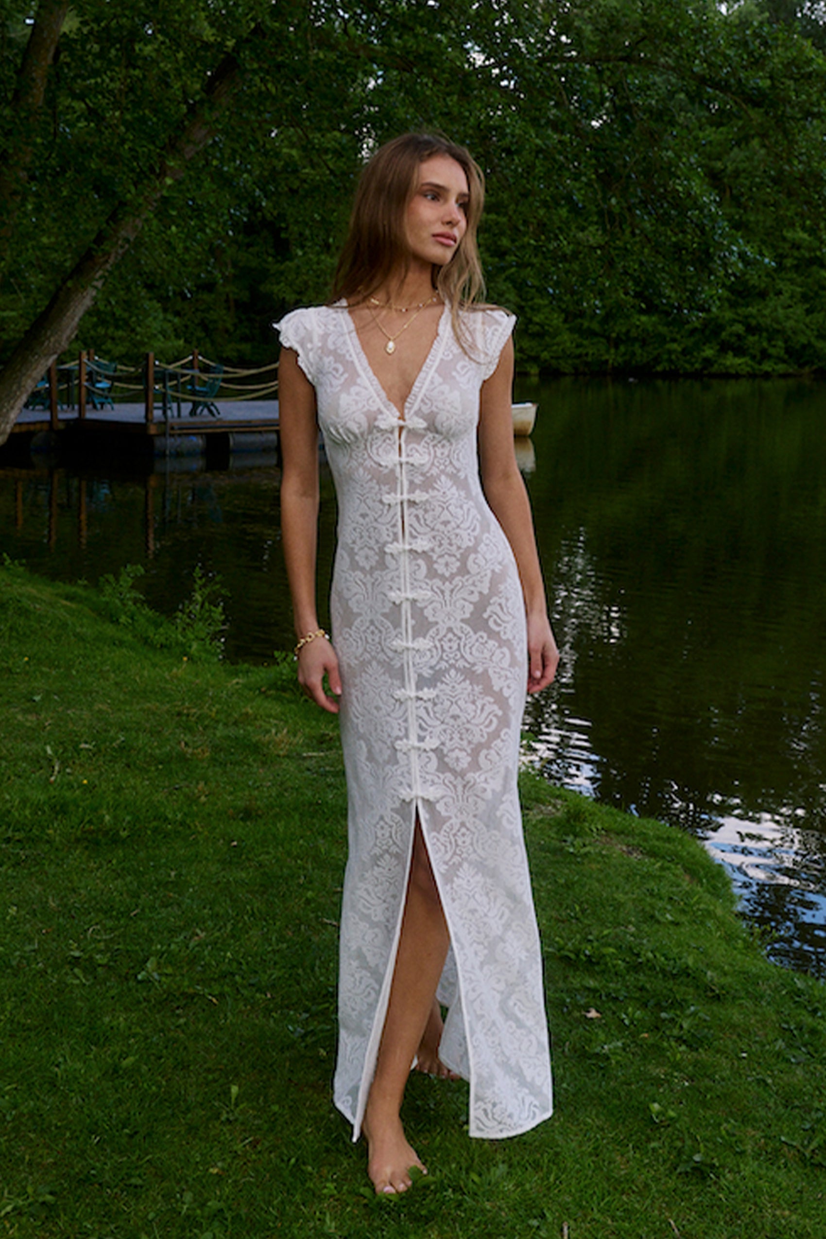 Aloura Maxi Dress in Lumiere