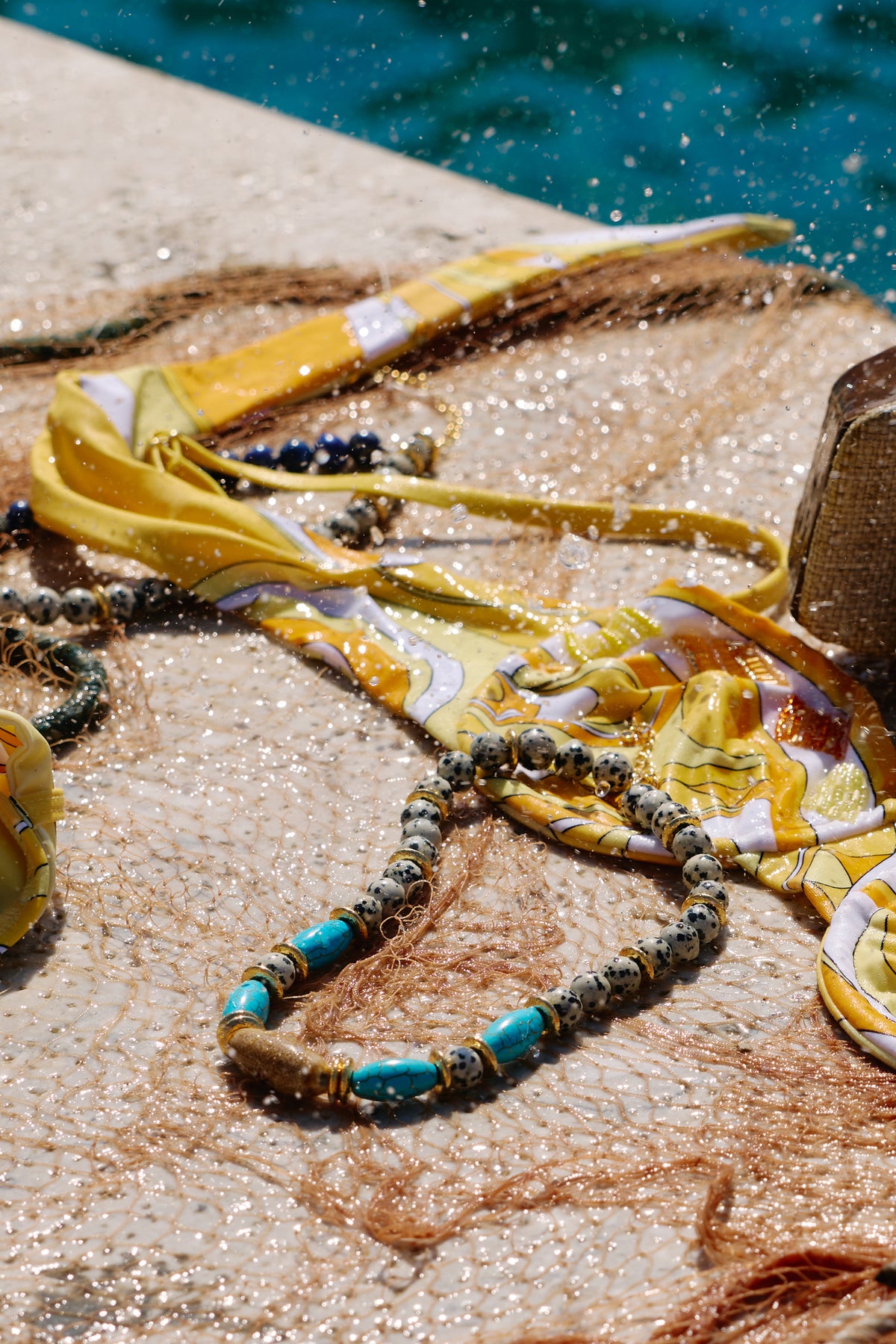 Salinara Beaded Turquoise Necklace