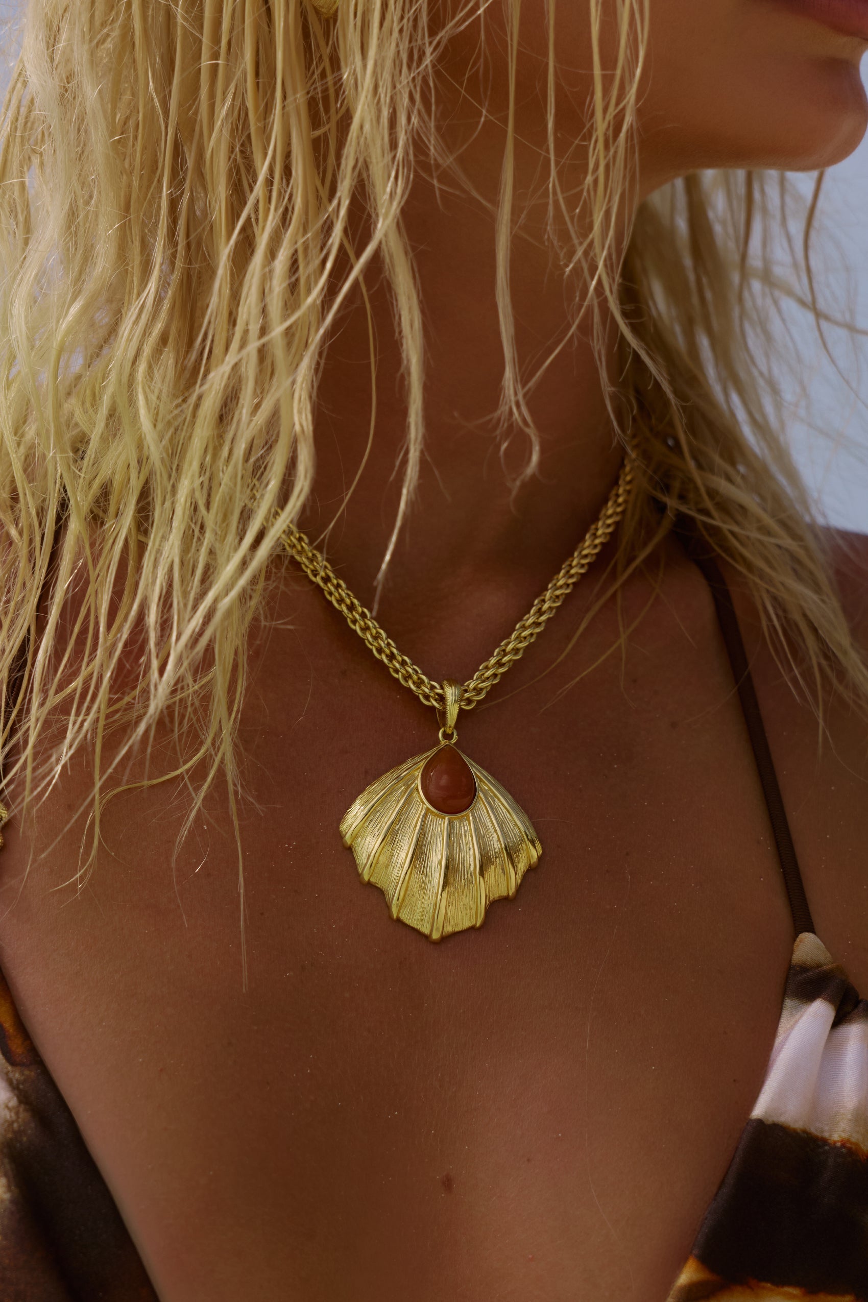 Buy The Zahana Necklace in Orange Aventurine Online - Bydee USA