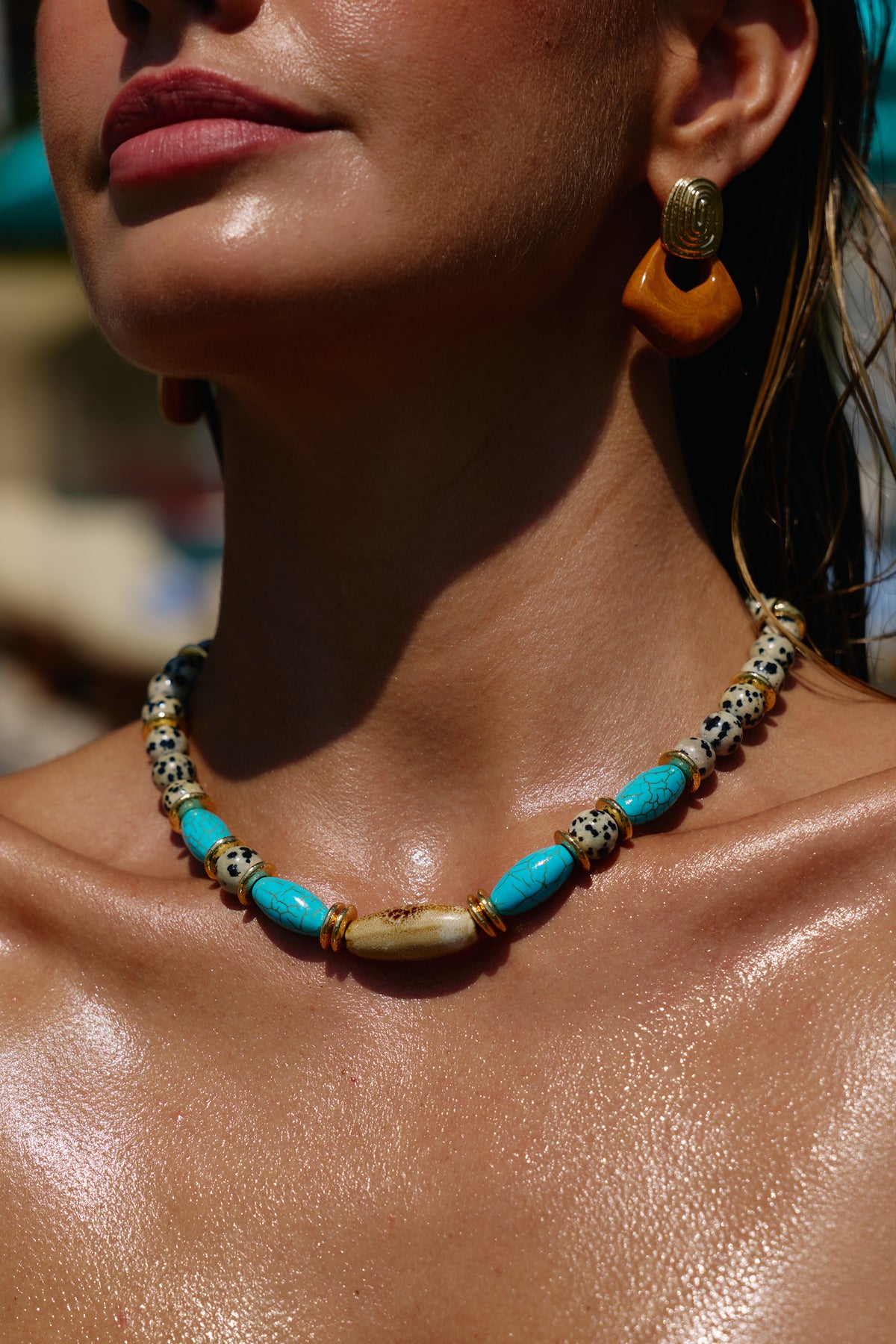 Salinara Beaded Turquoise Necklace
