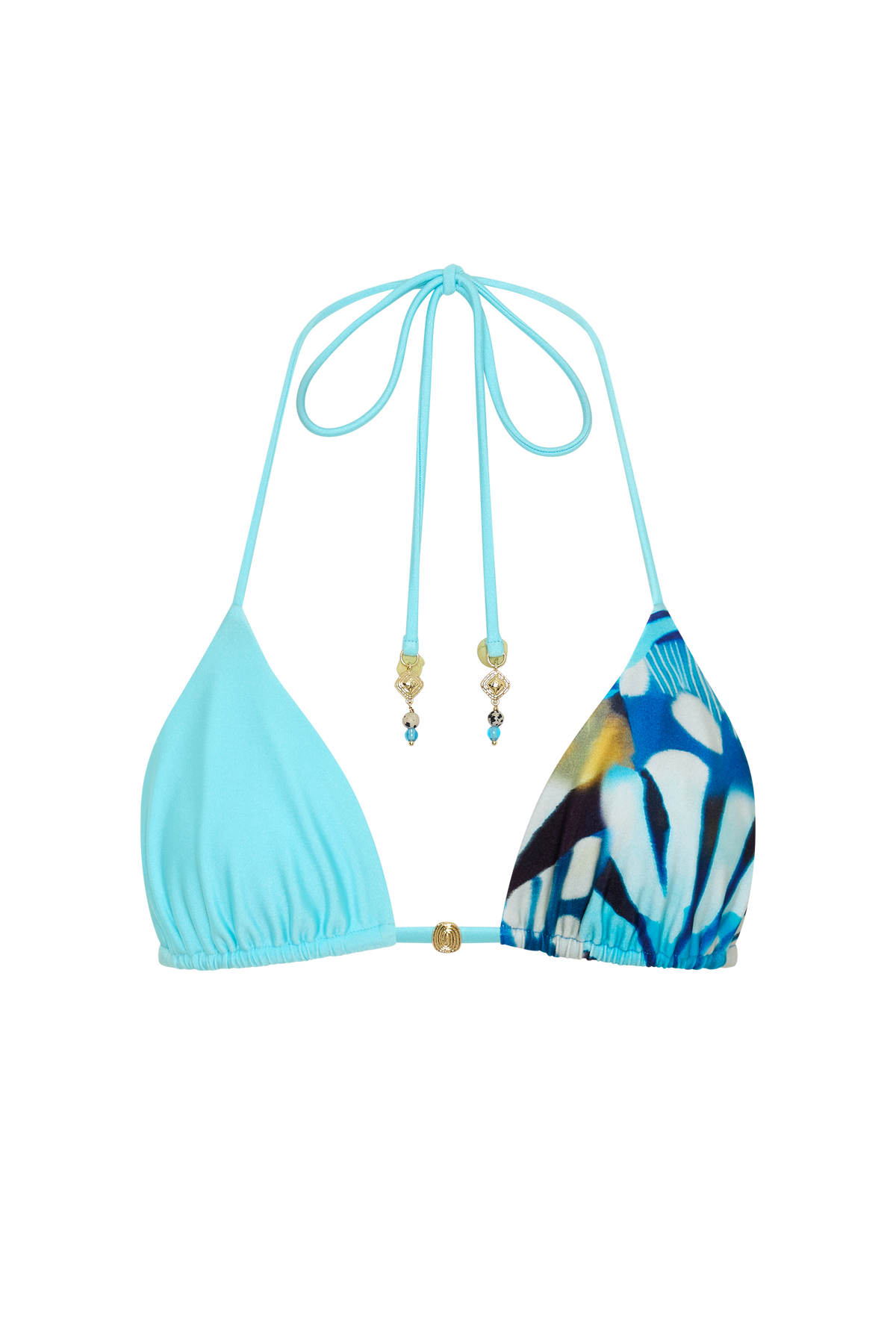 Badalona Bikini Top in Corallo D'Acqua