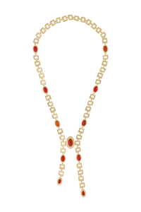 Sombra Necklace in Red Agate